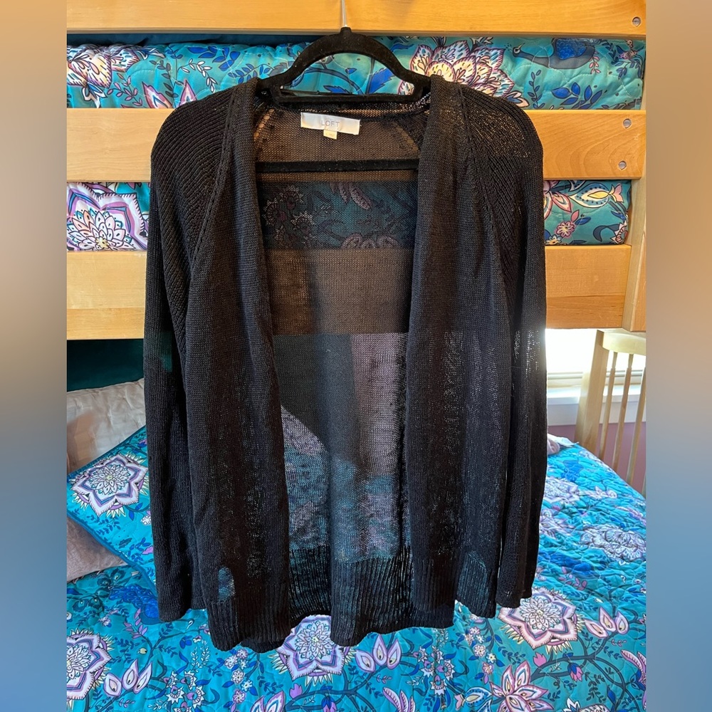 LOFT Linen Blend Cardigan